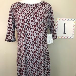 LuLaRoe Julia Dress - L - NWT